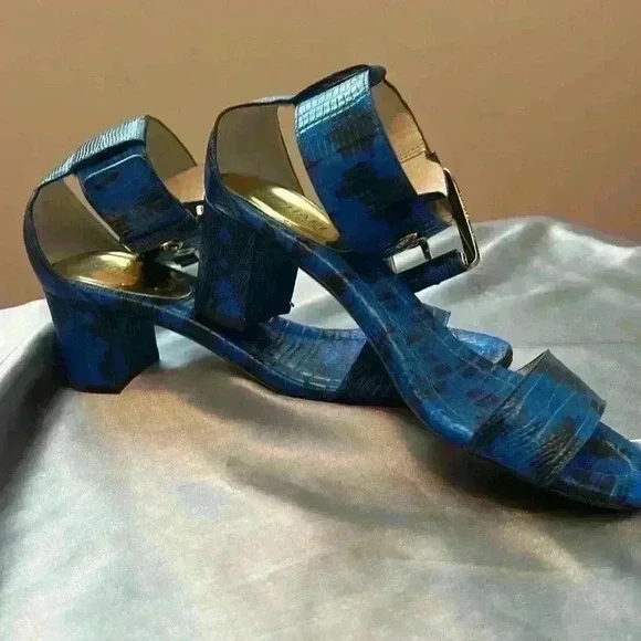 Michael Kors Blue Ankle Strap  shoes - Picture 2 of 10